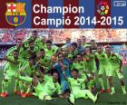 Barça, FC Barcelona, campione del campionato di calcio spagnolo 2014-2015