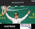 Nico Rosberg festeggia la sua vittoria a Gran Premio d'Austria 2015
