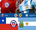 Cile vs Argentina, la partita finale della Copa America Cile 2015, Estadio Nacional, Santiago, Cile