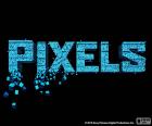Logo di pixels, il film dove diversi videogiochi arcade sono inviati dagli alieni ad attaccare la terra