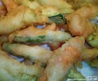 Tempura di verdure, sono verdure di impanati e fritti