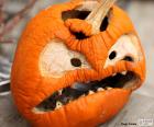 Zucca Halloween raccapricciante per spaventare le per i bambini