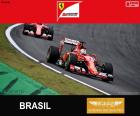 Sebastian Vettel, Ferrari, Gran Premio del Brasile 2015, terzo posto