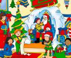 Caillou e i suoi amici con Babbo Natale