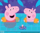 Peppa Pig va a nuotare