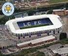 Stadio di Leicester City Football Club, King Power Stadium con una capienza di 32,262 spettatori, Leicester, Inghilterra