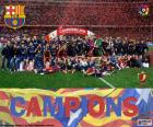 FC Barcellona campione Copa del Rey 2015-2016, dopo aver sconfitto Sevilla FC