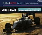 Il pilota brasiliano Felipe Massa durante la sua partecipazione nel Gran Premio di Abu Dhabi 2016, pilotando la sua Williams