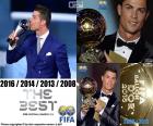 Cristiano Ronaldo, premio The Best al giocatore di FIFA-2016, suo quarto premio (2016, 2014, 2013, 2008)