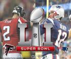 Super Bowl 2017. New England Patriots contro Atlanta Falcons, nello stadio di NRG a Houston, Texas, 5 febbraio 2017