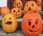 Varie zucche di Halloween