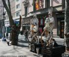 Statue umane, Barcellona