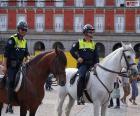 Polizia municipale a cavallo, Madrid