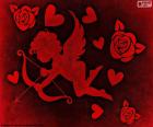 Cupido, cuori e Rose