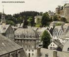 Monschau è una piccola città turistica nella regione dell'Eifel, in Germania