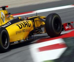 Rompicapo di Robert Kubica - Renault - Barcellona 2010