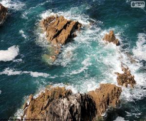 Rompicapo di Rocce nel mare