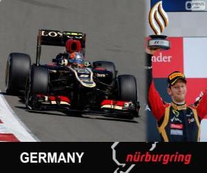 Rompicapo di Romain Grosjean - Lotus - Gran Premio Germania 2013, 3 ° classificato