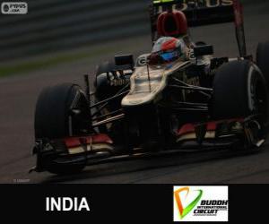 Rompicapo di Romain Grosjean - Lotus - Gran Premio dell'India 2013, 3 ° classificato