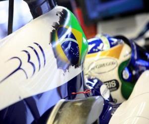 Rompicapo di Rubens Barrichello - Williams - Spa-Francorchamps 2010