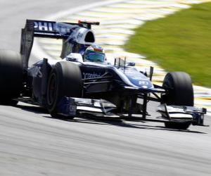 Rompicapo di Rubens Barrichello - Williams - Interlagos 2010