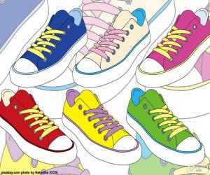 Rompicapo di Scarpe da ginnastica di colori