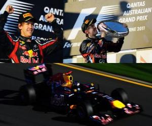 Rompicapo di Sebastian Vettel festeggia la sua vittoria nel Gran Premio d'Australia (2011)