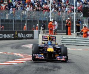 Rompicapo di Sebastian Vettel - Red Bull - Monte-Carlo 2010