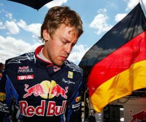 Rompicapo di Sebastian Vettel - Red Bull - Silverstone 2010