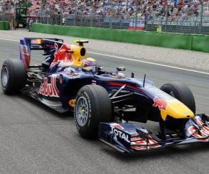 Rompicapo di Sebastian Vettel - Red Bull - Hockenheimring 2010