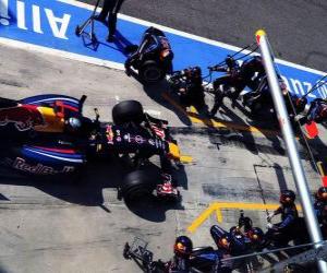 Rompicapo di Sebastian Vettel - Red Bull - Monza 2010