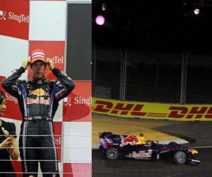 Rompicapo di Sebastian Vettel - Red Bull - Singapore 2010 (2 ° Classificato)