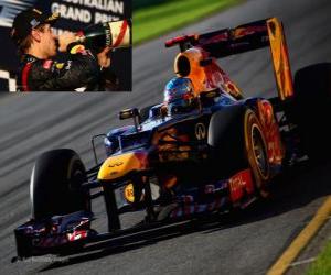 Rompicapo di Sebastian Vettel - Red Bull - Melbourne, il Gran Premio d'Australia (2012) (2 ° posizione)
