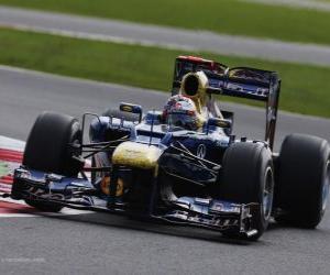 Rompicapo di Sebastian Vettel - Red Bull - Grand popolare Inghilterra 2012, 3 ° posto