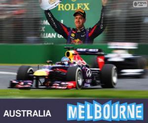 Rompicapo di Sebastian Vettel - Red Bull - Gran Premio d'Australia 2013, 3 ° classificato