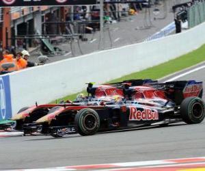 Rompicapo di Sebastien Buemi, Jaime Alguersuari - Toro Rosso - Spa-Francorchamps 2010