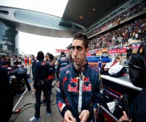 Rompicapo di Sebastien Buemi - Toro Rosso - Shanghai 2010