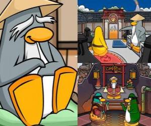 Rompicapo di Sensei è un essere vivente pinguino molto saggia nel Dojo e insegna loro ad essere pinguini ninja