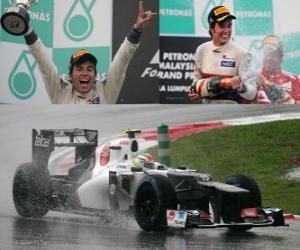 Rompicapo di Sergio Perez - Sauber - Gran Premio della Malesia (2012) (2 ° posizione)