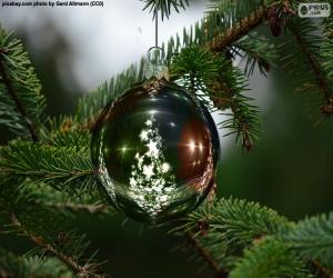 Rompicapo di Sfera dell'albero di Natale