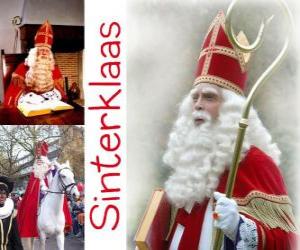 Rompicapo di Sinterklaas. San Nicola, porta doni ai bambini nei Paesi Bassi, Belgio e altri paesi dell'Europa centrale