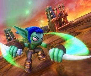 Rompicapo di Skylander Stealth Elf, il guerriero ninja. Skylanders Vita