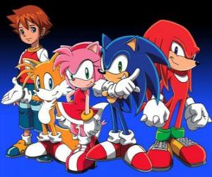 Rompicapo di Sonic e gli altri personaggi, dai video giochi di Sonic