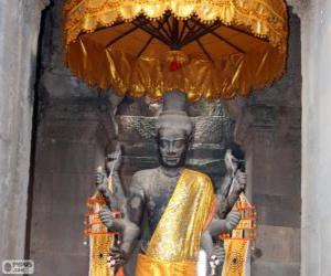 Rompicapo di Statua di Vishnu, Angkor Wat, Cambogia