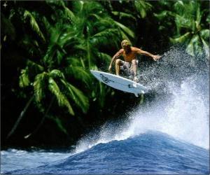 Rompicapo di Surfisti navigazione al largo della costa