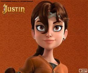 Rompicapo di Talia è compagna di avventure di Justin