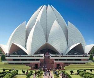 Rompicapo di Tempio di Loto, Casa Baha'i di culto a Delhi, India