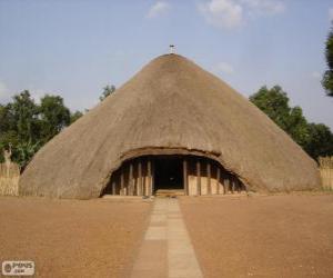 Rompicapo di Tombe dei re di Buganda di Kasubi, Kampala, Uganda