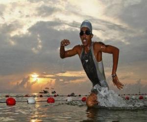 Rompicapo di Triatleta al nuoto