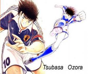 Rompicapo di Tsubasa Ozora è Captain Tsubasa, il capitano della squadra di calcio giapponese